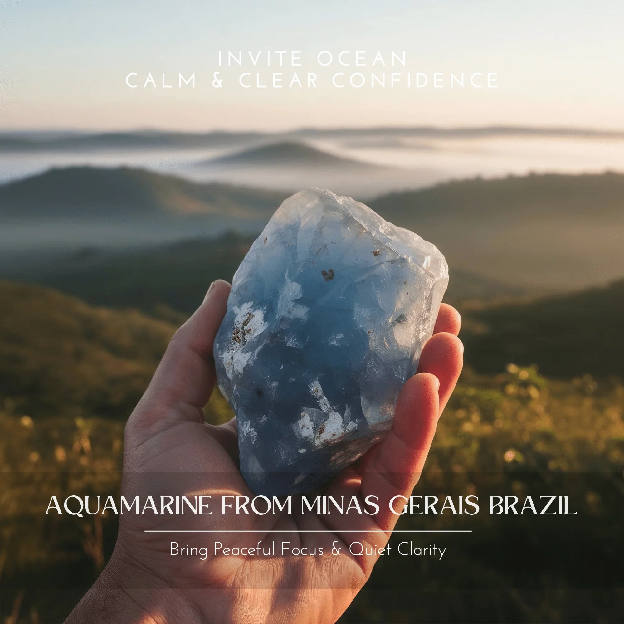 Ocean Calm Aquamarine Bracelet aurimala