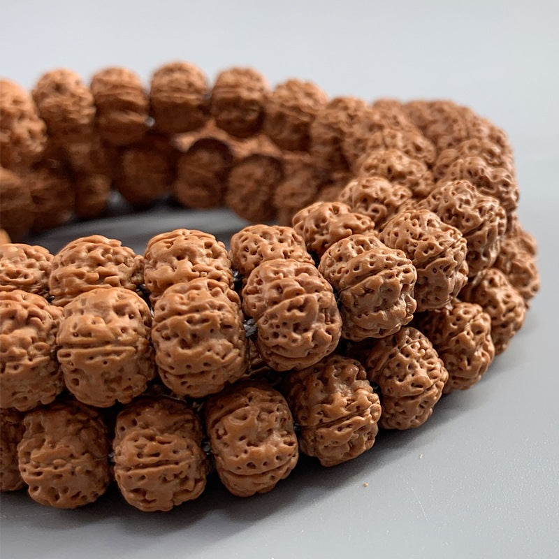 108 Natural Seed Bead Meditation Necklace / Wrap Bracelet — Handcrafted Counting Beads for Mindful Living