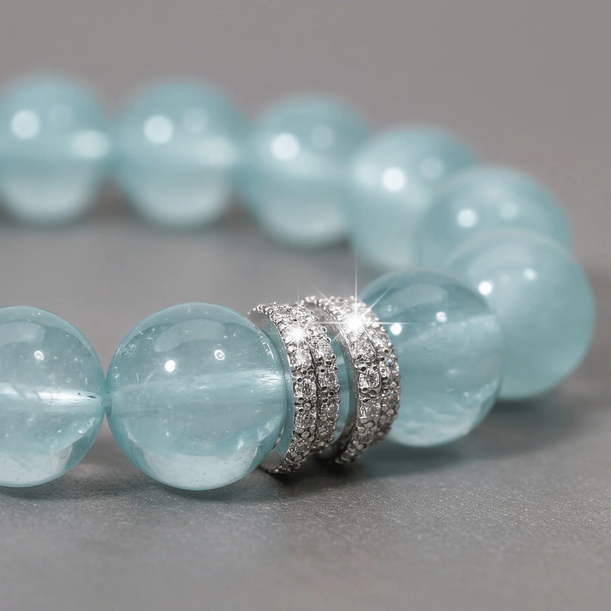 Ocean Calm Aquamarine Bracelet aurimala
