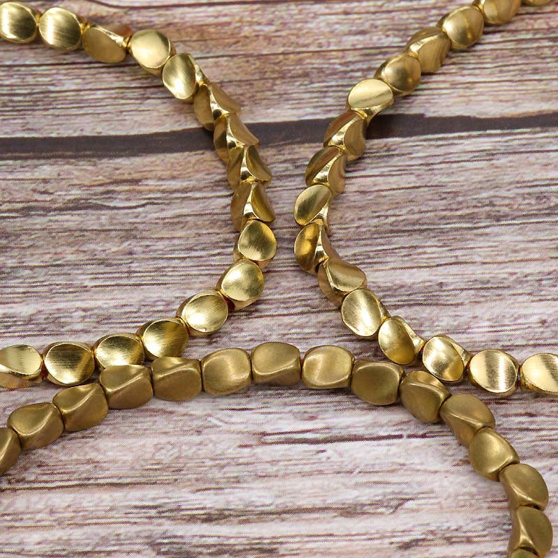 Handwoven Adjustable Tassel Bracelet — Boho Rope Bracelet with Unique Brass Beads