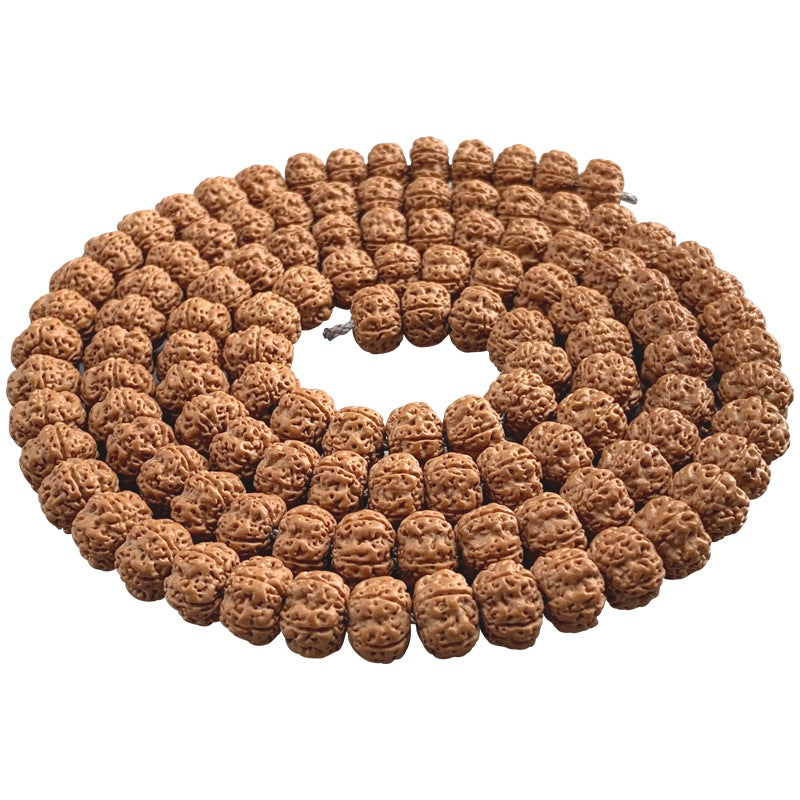 108 Natural Seed Bead Meditation Necklace / Wrap Bracelet — Handcrafted Counting Beads for Mindful Living