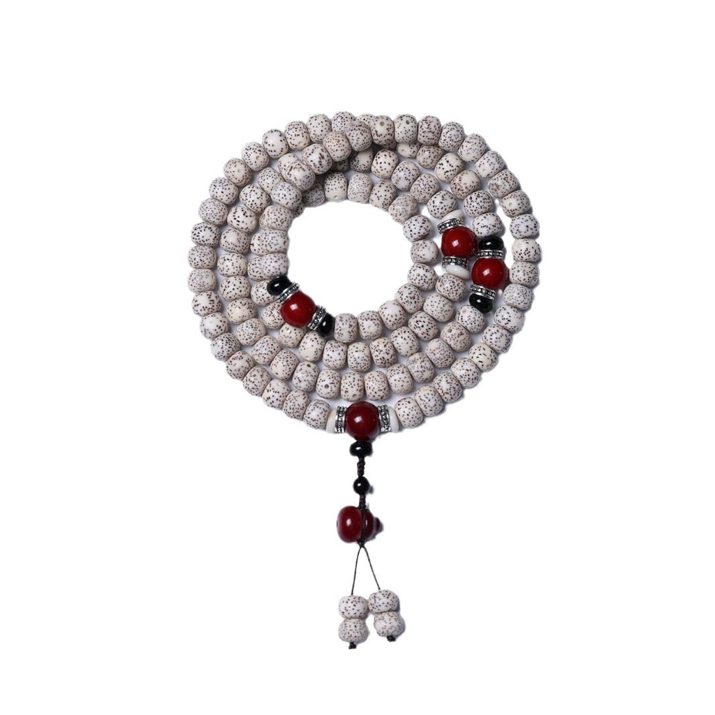 Starry Bodhi Seed 108 Mala Necklace — Handcrafted Meditation Beads for Mindfulness, Protection & Inner Balance
