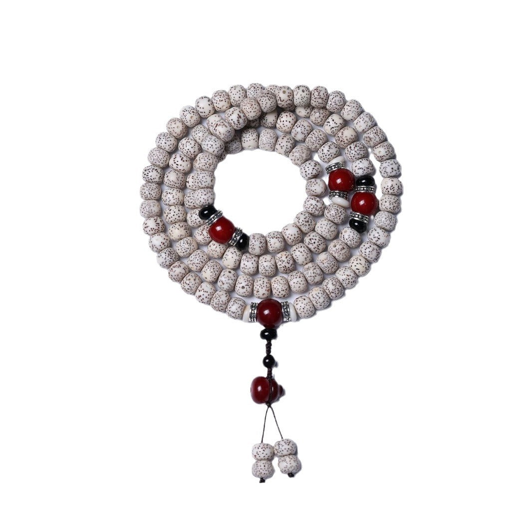 Starry Bodhi Seed 108 Mala Necklace — Handcrafted Meditation Beads for Mindfulness, Protection & Inner Balance