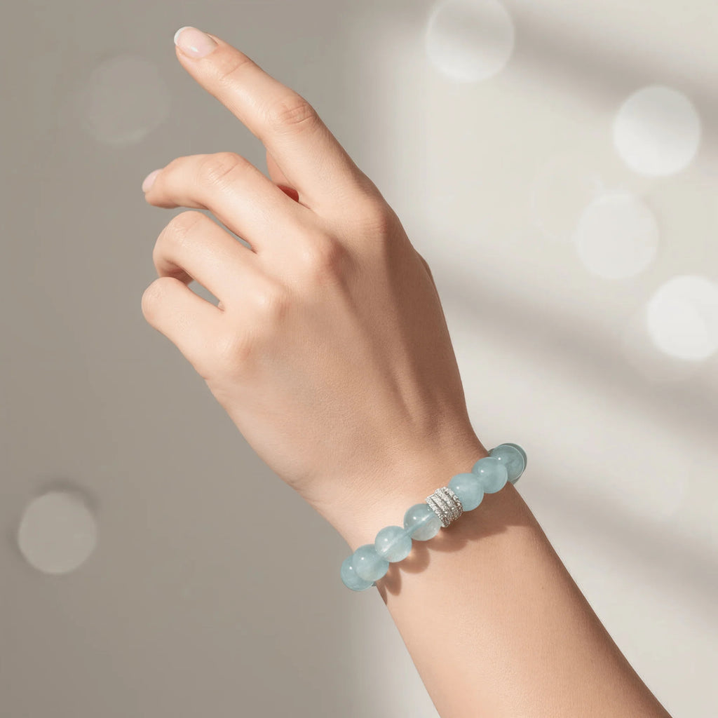 Ocean Calm Aquamarine Bracelet aurimala