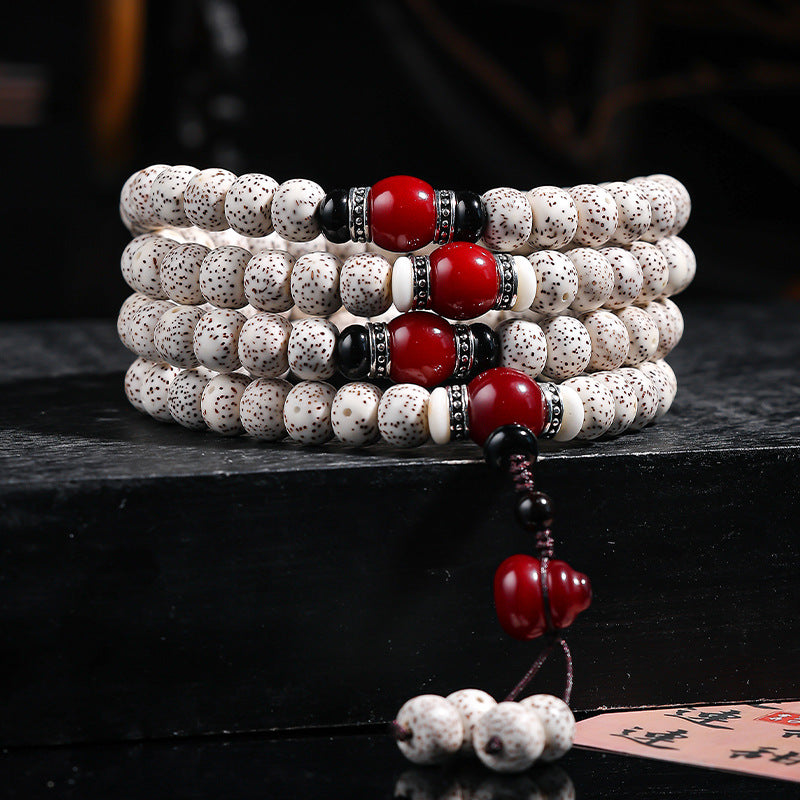 Starry Bodhi Seed 108 Mala Necklace — Handcrafted Meditation Beads for Mindfulness, Protection & Inner Balance