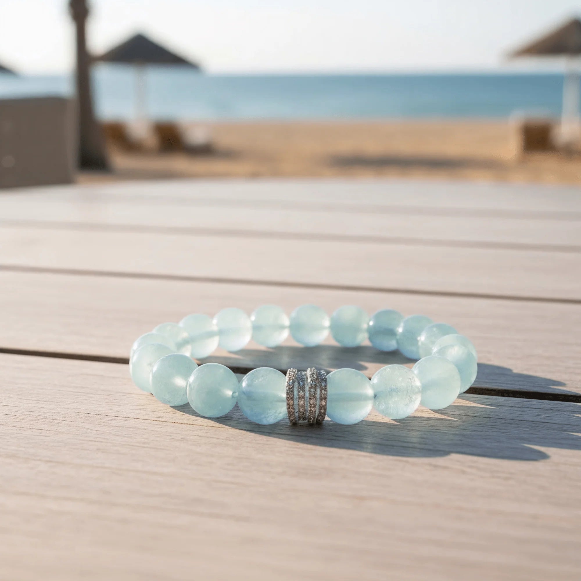 Ocean Calm Aquamarine Bracelet aurimala