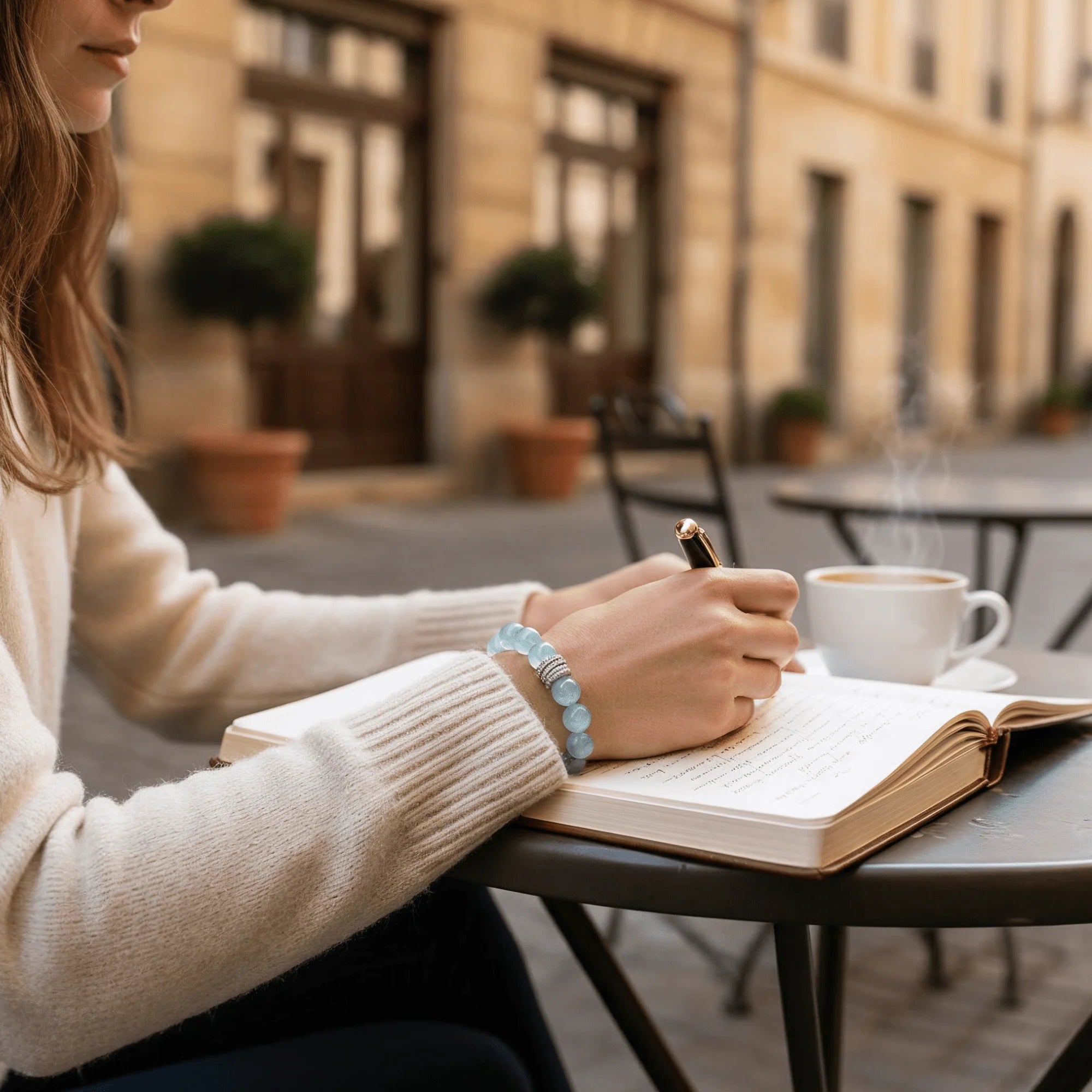 Ocean Calm Aquamarine Bracelet aurimala