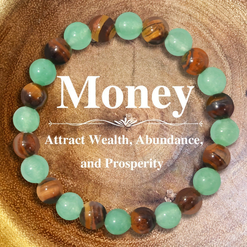 Boho Prosperity Bracelet – Multi-Gemstone Energy Beads for Wealth, Abundance & Positive Vibes