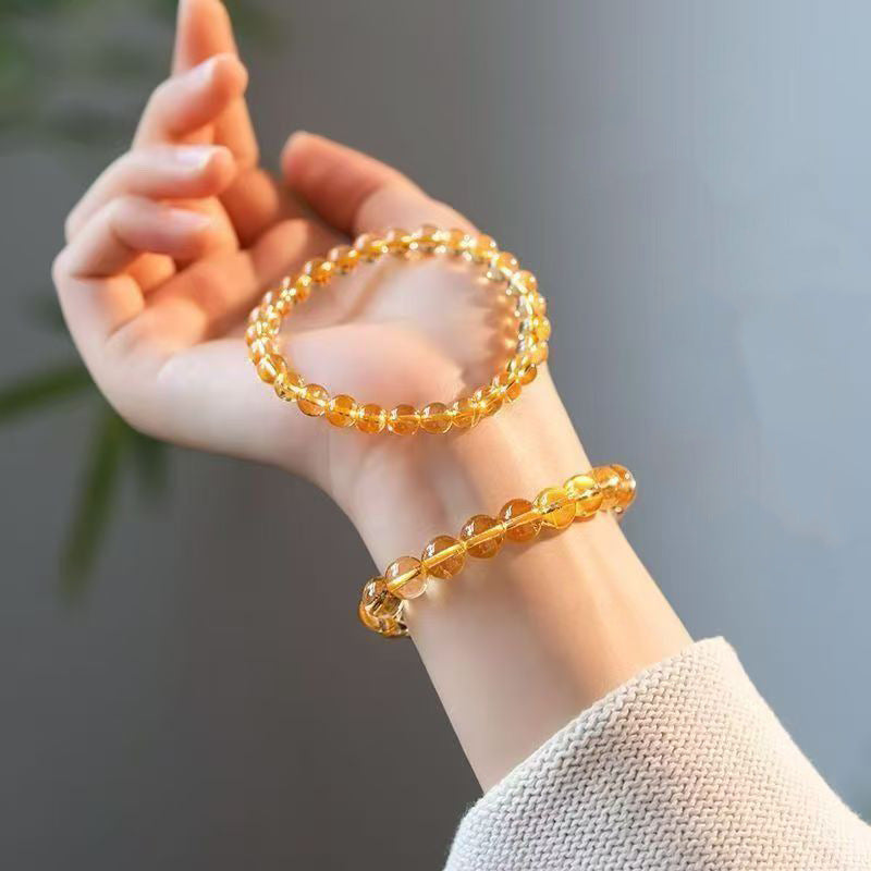 Natural Citrine Energy Bracelet – Wealth, Confidence & Abundance Crystal Bracelet aurimala