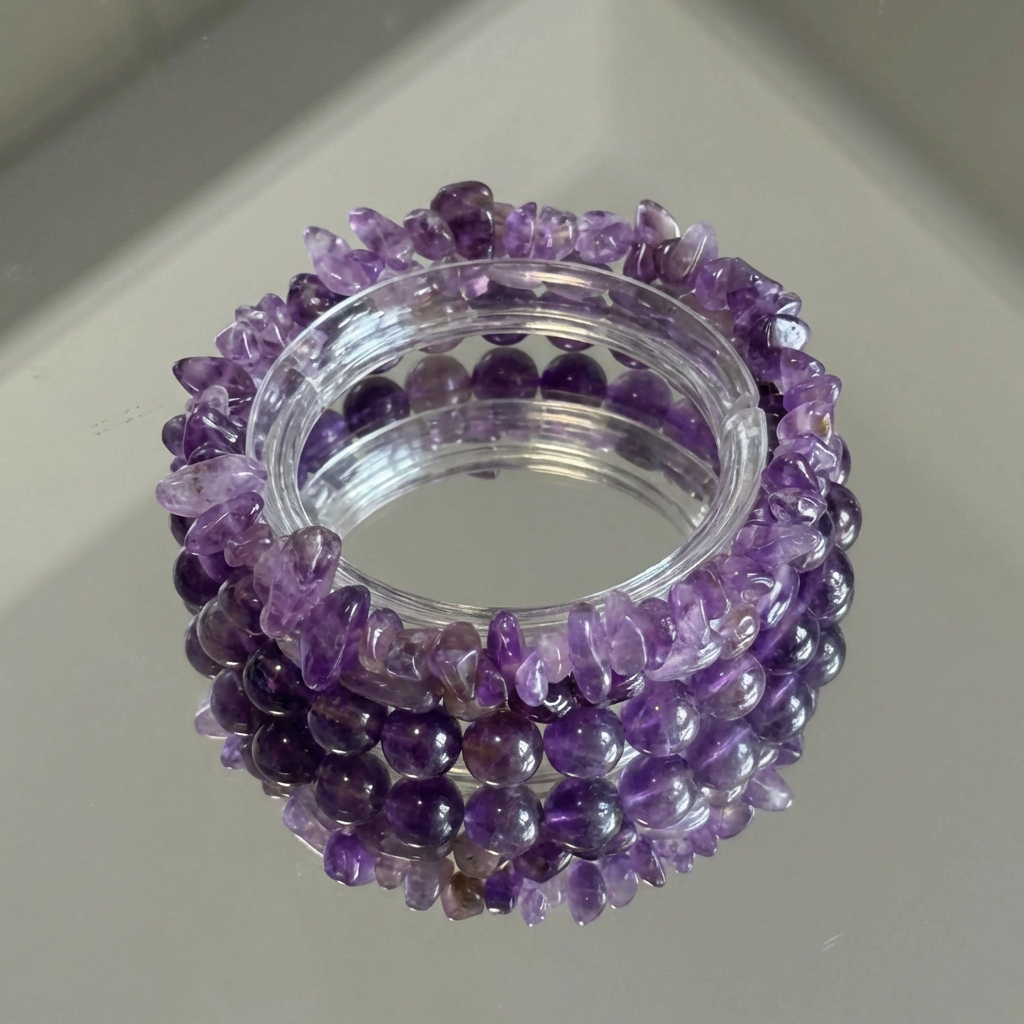 6mm Natural Stone Bracelet Set – Rose Quartz, Tiger Eye & Agate Stackable Healing Bead Bracelets aurimala4