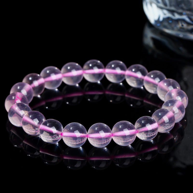 Natural Star Rose Quartz Bracelet for Women – Healing Crystal for Love, Calm & Emotional Balance - aurimala4