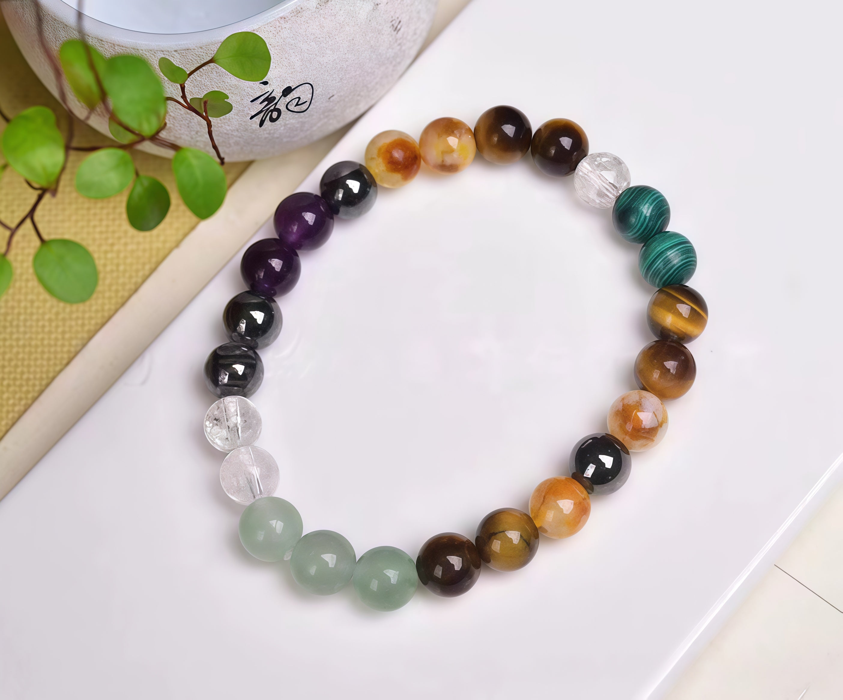 7 Energy Natural Crystal Bracelet natural-mixed-crystal